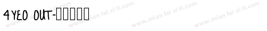 4YEO OUT字体转换
